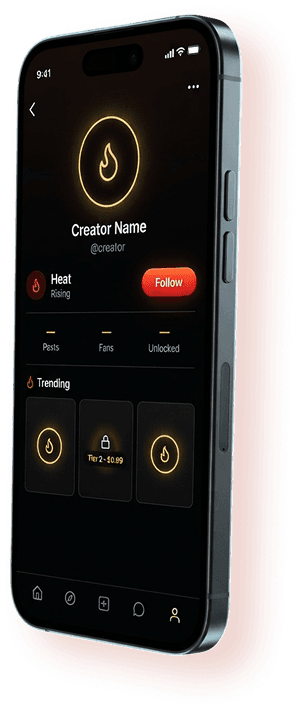 GoViral creator profile screen